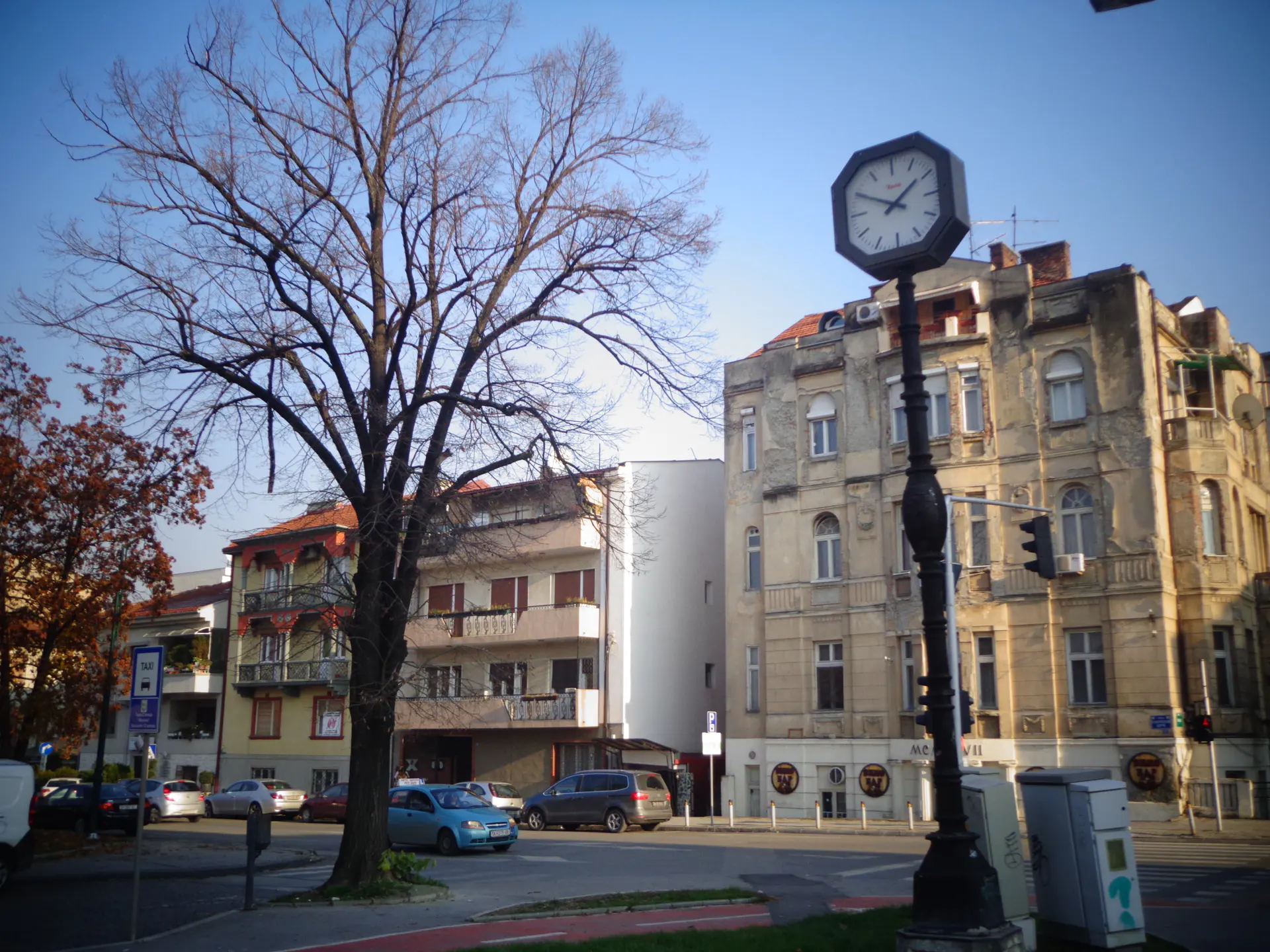 Old-town architecture on Ilindenska Street in the Debar Maalo neighbourhood of Skopje